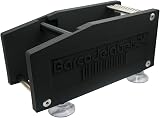Barcodelabels24 Manual Label Dispenser 60mm Roll Width Black Plastic Tabletop view 2