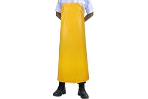 Surblue Waterproof Vinyl Apron Projects Industrial Chemical Resistant Work Safe Clothes,Anti-Corrosion Rubber Staying Dish wa