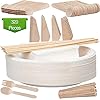 320-Pcs-Disposable-Tableware-Set-Bundle-Biodegradeable-50-Plate-50-Fork-50-Knife-50-Spoon-50-Napkin-50-Skewer-20-Coffee-Stick-Wooden-Microwaveable-Strong-Home-Party-Picnic-Commercial-Use 50 Guests Disposable Tableware Set Bundle Biodegradeable 50 Plate 50 Fork 50 Knife 50 Spoon 50 Napkin 50 Skewer 20…