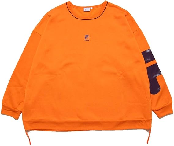 Amazon フィラヘリテージ トレーナー スウェット メンズ レディース Fila Heritege Heritege M オレンジ トレーナー パーカー 通販