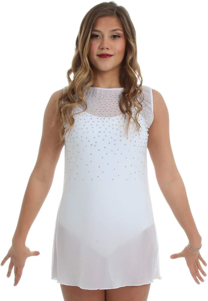 white rhinestone dress