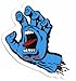 Santa Cruz Screaming Hand Skateboard Sticker in Blue - Jim Phillips Design 8cm NEW