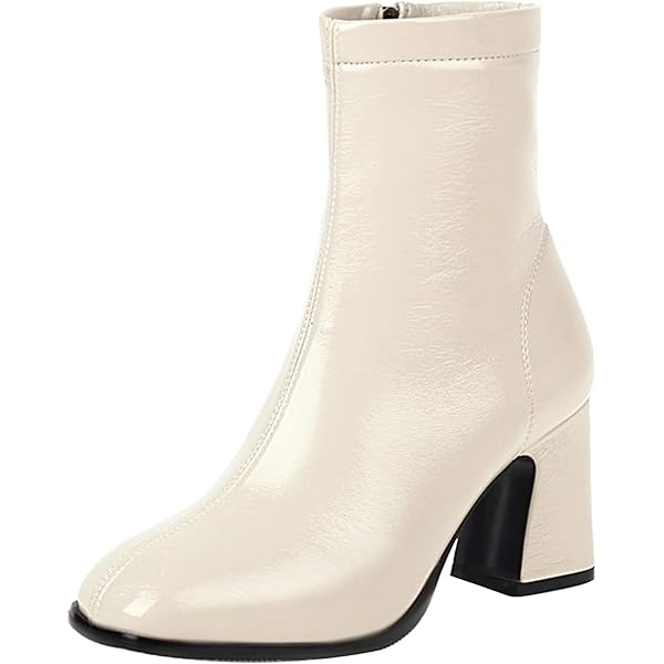 【新品・未使用タグ付き】YANUK Patricia Ankle ホワイト 25 Amazon.com | UniqueStride Womens Patent Leather Square Toe