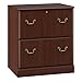 Bush Furniture Saratoga 2 Drawer Lateral File Cabinet in Harvest Cherry, Document Storage Chest for Home Office