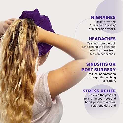 Magic Gel Migraine Ice Head Wrap Real Migraine & Headache Relief The Original Headache Cap