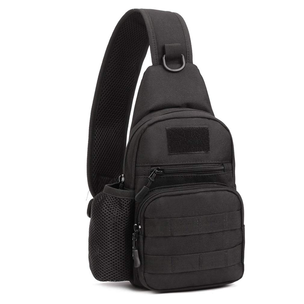 Hebetag Leather Sling Bag Crossbody Backpack for Men Women Outdoor Travel Camping Hiking Handbag Shoulder Chest Pack Daypack