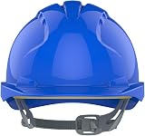 JSP EVO2 Safety Helmet Blue Slip Ratchet Harness EN397 Industrial Hard Hat view 2