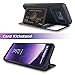 TORU CX PRO Compatible with Samsung Galaxy S8 Wallet Case - Protective Dual Layer with Hidden Card Holder, ID Slot Hard Cover & Mirror - Rose Gold