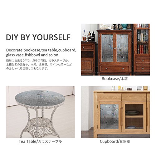 CottonColors Window Film 35.4x78.7 Inches 3D Ecology Non Toxic Static Decoration for UV Rejection Heat Control Energy Saving Privacy Glass Stickers