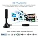TV Antenna Indoor HD Digital Television Antenna 80-120 Miles Long Range Reception with Amplifier Signal Booster for 4K HD 1080P VHF UHF Local TV Channels Support All Digital Televisions
