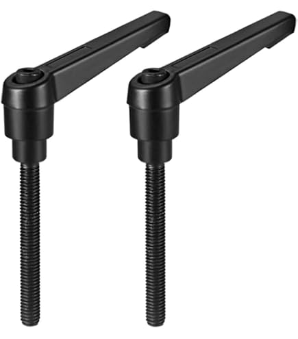 Sourcing Map 4pcs Clamping Lever Handles, M10 X 50mm 304 Stainless Steel Threaded Male Stud, Adjustable Handles Locking Quick Release Ratchet Push - View #10