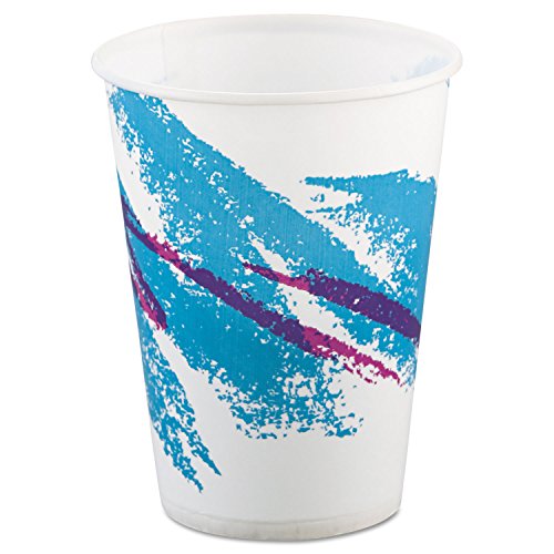 SOLO Cup Company Jazz Waxed Paper Cold Cups, 9 oz, Tide 