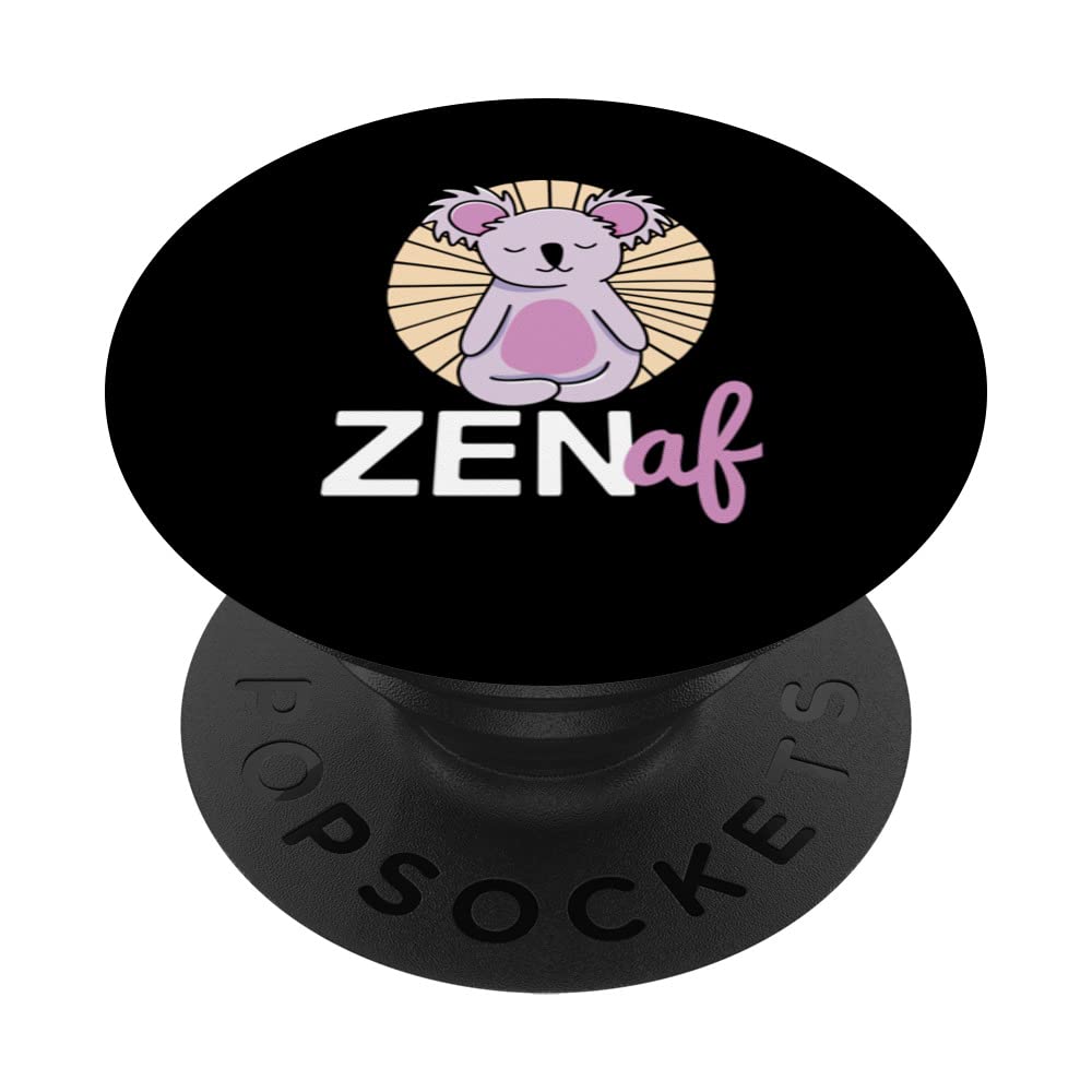 Funny Koala Bear Yoga Costume Zen AF Love Koalas PopSockets Swappable PopGrip
