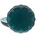The Pioneer Woman Farmhouse Lace Dinner Plate Set (ocean teal/Plate Set, 4-Pack)