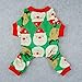 Fitwarm Cute Santa Reindeer Pet Clothes Christmas Dog Pajamas Shirts, Green, XXL