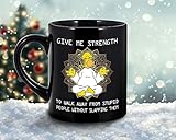Yoga Give Me Strength Homer Simpson Mug The Simpson