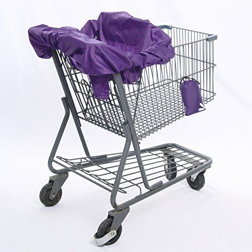 Compact Shopping Cart & High Chair Cover by Cossettie - 3 color options - lightweight, durable ripstop nylon, portable, travel