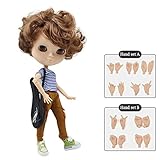 The 30.5cm ICY Nude Doll,can Change The faceplate and Clothes for DIY Maker,19 Joint Body Doll is Suitable for Girls Present and Best Gift. (BL90 950)
