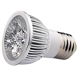 110V 4W E26/E27 LED Light Bulb - 3200K Warm White LED Spotlight - 50Watt Equivalent - 330 Lumen 45 Degree Beam Angle