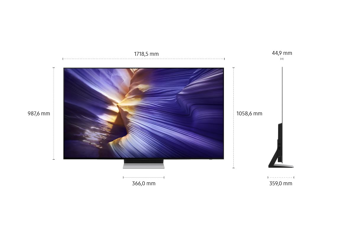 Samsung OLED 4K S90F 77 Zoll (195 cm), UHD Fernseher, NQ4 AI Gen3 Prozessor, OLED HDR+, 4K Upscaling Pro, Dolby Atmos, Gaming Hub, Motion Xcelerator 144Hz, Samsung Vision AI Smart TV 6