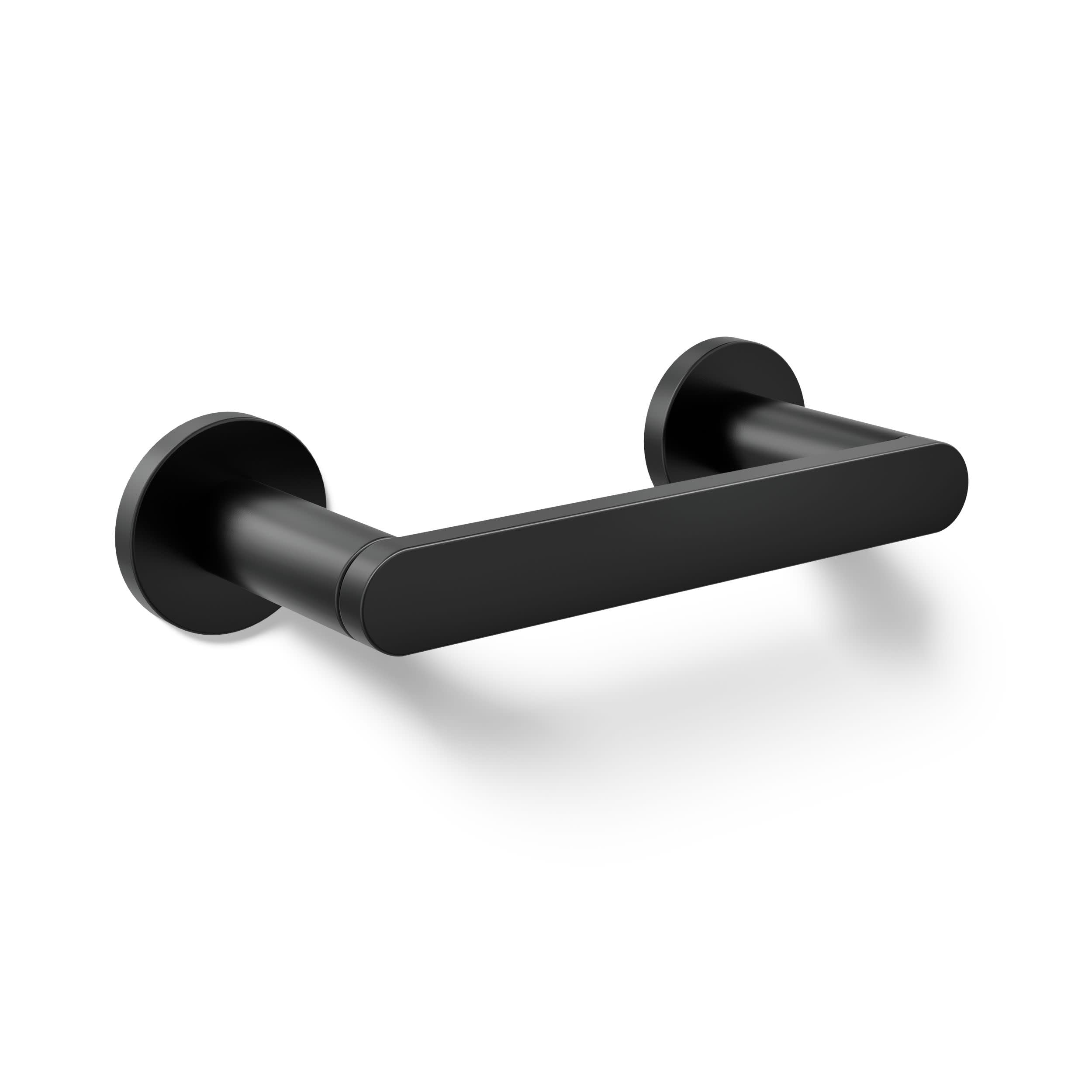 Kohler 73147-BL Composed Pivoting Toilet Paper Holder, Matte Black