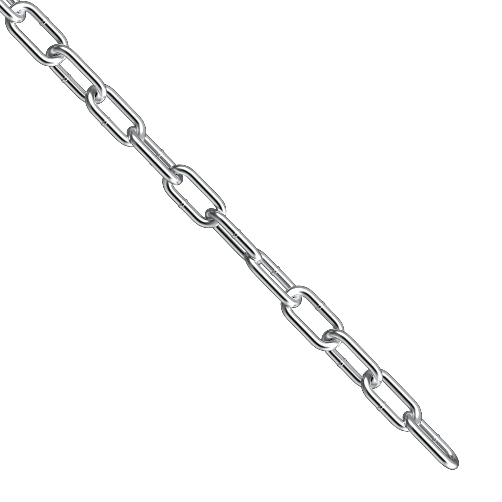 hannger 304 Stainless Steel Chain, 5MM × 5M Strong Heavy Duty Chain Link Chain, Tough Metal Chainlink DIY Security Chain for Fence Gate Anti-Theft Shade Sail Camping Clothesline Swing Hanging Chains