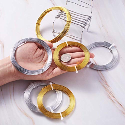 Craftdady Rolls 18 Gauge Aluminum Wire Gold Silver Metal