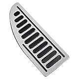 Astra Depot Aluminum & Non-Slip Rubber Footrest Foot Rest Pedal Cover Pad With Adhesive For Ford Focus Fiesta Mondeo SMAX 2005-2011