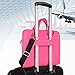 Qishare 13.3 14 inch Laptop Case Laptop Shoulder Bag, Multi-Functional Notebook Sleeve Carrying Case with Strap for Samsung Acer Asus Lenovo Yoga MacBook pro 13 Ultrabook Chromebook(Pink)