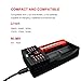 Universal Battery Charger,WUBEN ARF2 Smart Charger for Rechargeable Batteries AA,AAA Li-ion IMR:18650,18490,18350,17670,17500,16340(RCR123),14500,10440
