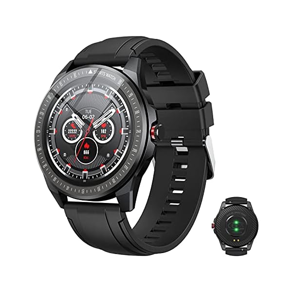 Vigorun-Smart-Watch-13-Full-TouchScreen-Bluetooth-Smartwatch-for-Men-Women-IP68-Waterproof-Fitness-Tracker-with-10-Sport-Modes-Blood-Oxygen-Heart-Rate-Sleep-Monitor-Pedometer-Black Vigorun Smart Watch, 1.3” Full TouchScreen Bluetooth Smartwatch for Men Women, IP68 Waterproof Fitness Tracker with 10…