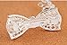 Women's White Pearl Bling Rhinestone Beaded Silver Hair Barrette Clip Pin for Long Hair Ponytail Holder