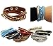 CoverYourHair Multistrand Bracelets - 4 Pack - Wrap Bracelets - Cuff Bracelet - Beaded Multistrand Bracelet