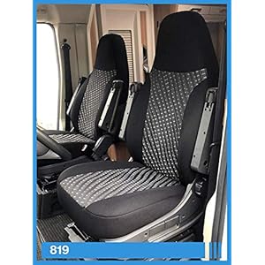 BREMER SITZBEZÜGE Piloten stoelhoezenset compatibel met camper Ducato bestuurder en passagiers 819 beschermhoezenset in…