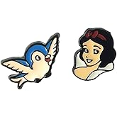 TV Movies Cartoon Princess Earrings Stud,Zinc Alloy Metal Ear Stud for Women and Men