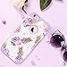 6S Plus Case,iPhone 6 Plus Case Purple,Fingic Floral Pineapple&Snowflake Thin Case Hard PC&Soft Rubber Anti-Scratch Shockproof Phone Case for iPhone 6/6S Plus,Floral Pineapple/Purple