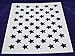 50 Star Field Stencil - USA American Flag - 17.5 X 14 Inches