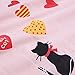 DGAGA Little Girls Cute Cotton Floral Nightgown Sleepwear Pajamas Sleep Dresses Pink 5-6 Years /130cm