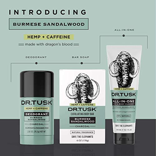 DR. TUSK Mens Body Wash and Shampoo 2IN1 Hair and Body Shower Gel