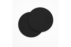HERO Creations - Kit of 2 Miniature Plastic Rond Black Bases 130 mm- Circular, for Roleplaying Game - Tabletop - Wargames Tab