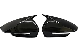 Pair Rearview Mirror Cover Side Reversing Compatible For VW Tiguan MK3 2025 2026 Rear View Trim Caps Car Accessories(B-With L