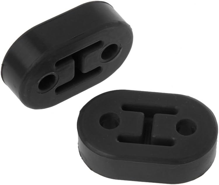 DAchun11 Universal Blue 2 Hole Exhaust Rubber Mount Hanger Heavy Duty Bushing Support