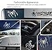 HaloVa Car Sticker, 3D Spider Metal Logo Emblems Badges Decal for Auto Vehicle Car Motorcycle Decor, Silver