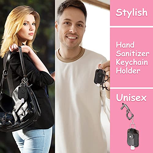 Portable Hand Sanitizer Holder Keychain and No Touch Door Opener, Hand