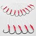50 Pack 6/0 Sharp Assist Hooks