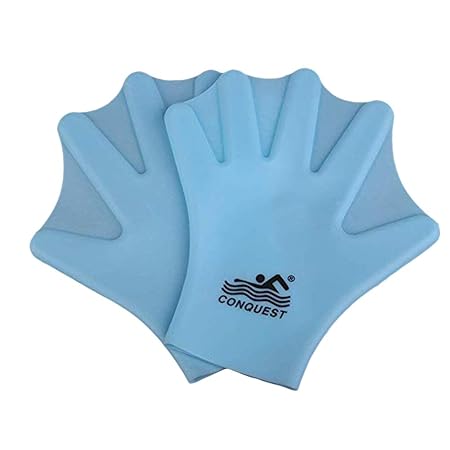 BESPORTBLE 1 Paar Silikon Schwimmhandschuhe Webbed Aquatic Fit Trainingshandschuhe Paddel Tauchhandschuhe Hand Web (Erwachsen