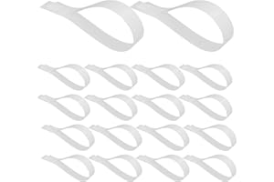 BESTYASH Snare Wire Mounting Straps 20Pcs Sturdy Pet Material for Snare Drum Wire Installation and Binding