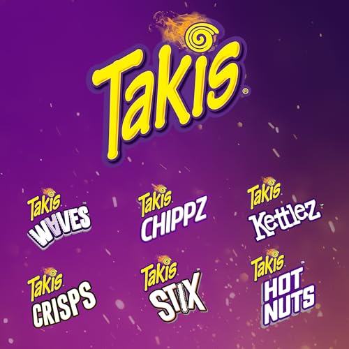 TAKIS HOT NUTS FUEGO DOUBLE CRUNCH PEANUTS, HOT CHILI PEPPER AND LIME ARTIFICIALLY FLAVORED PEANUTS, 3.2 OUNCE BAG