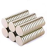 80 Pieces Deryun 10X2mm Round Cylinder Magnets Deep DIY Personalized Multi-Use for Fridge Door Whiteboard Magnetic Map Magnetic Screen Door Bulletin Boards Refrigerators
