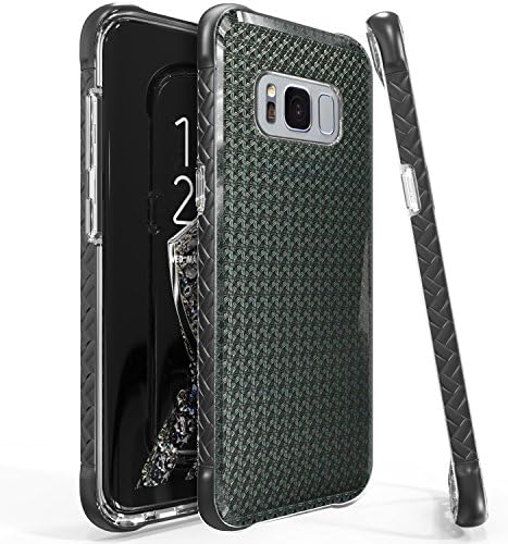 Galaxy S8 Case, scottii [Luxurii Gem] Slim Samsung S8 Shockproof Bumper Case - Dual Layer Glitter Jewel Pattern Case for Galaxy S8 (Black Diamond)